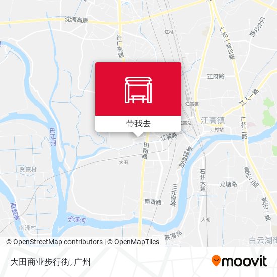 大田商业步行街地图