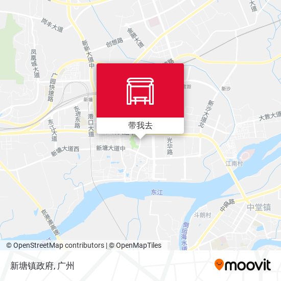 新塘镇政府地图