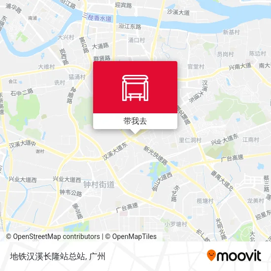 地铁汉溪长隆站总站地图
