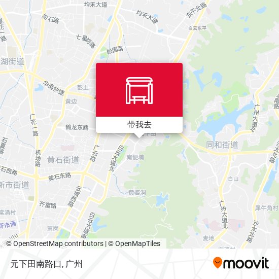 元下田南路口地图