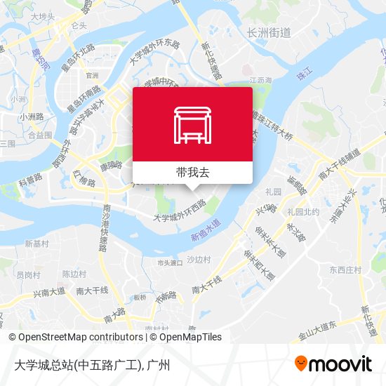 大学城总站(中五路广工)地图