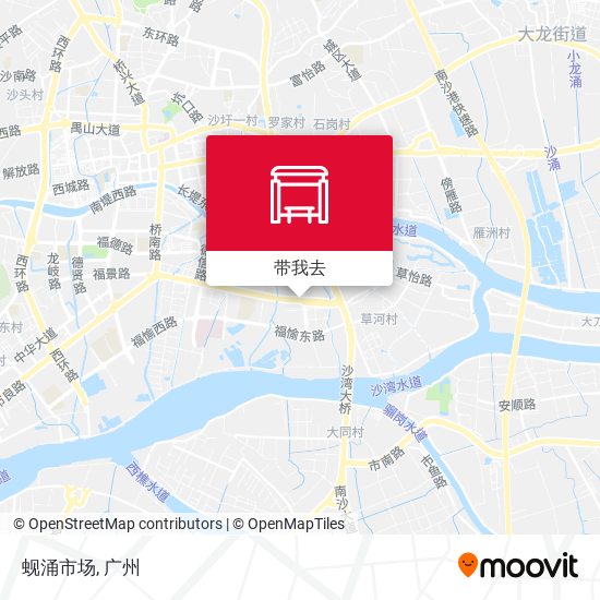 蚬涌市场地图