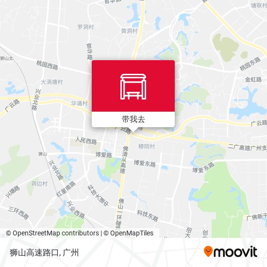 狮山高速路口地图