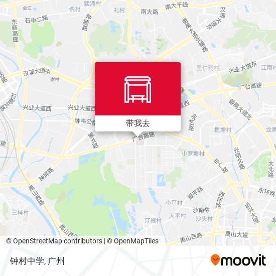 钟村中学地图