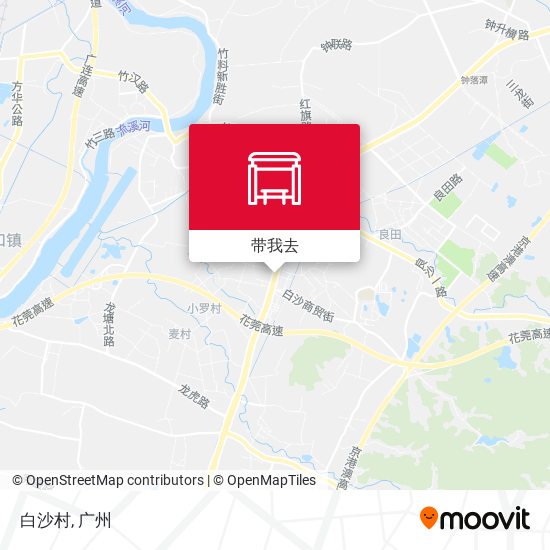 白沙村地图