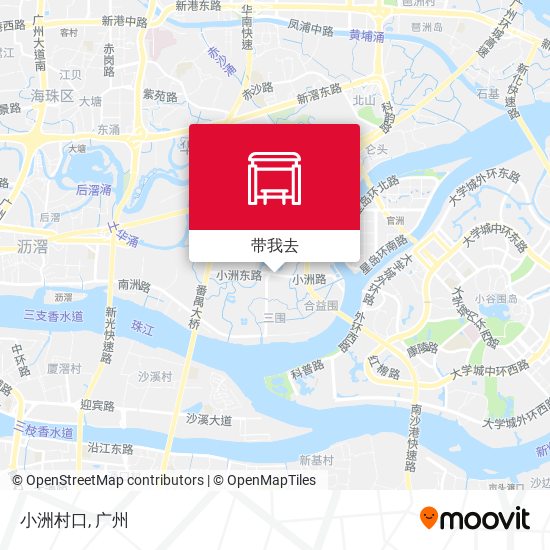 小洲村口地图