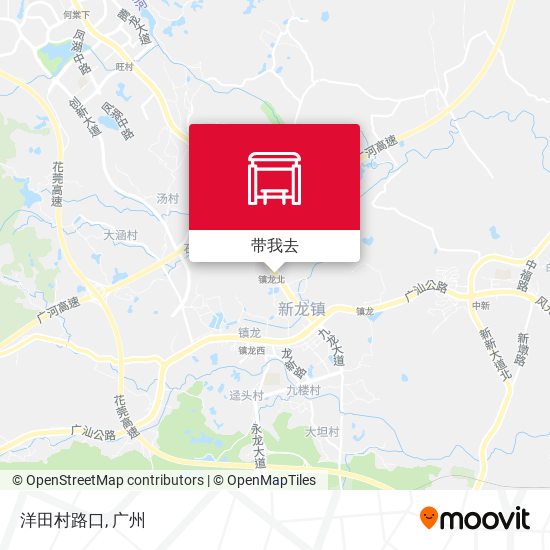 洋田村路口地图