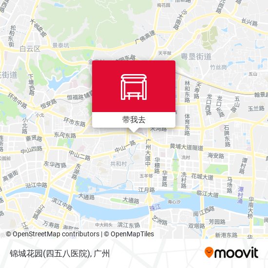 锦城花园(四五八医院)地图