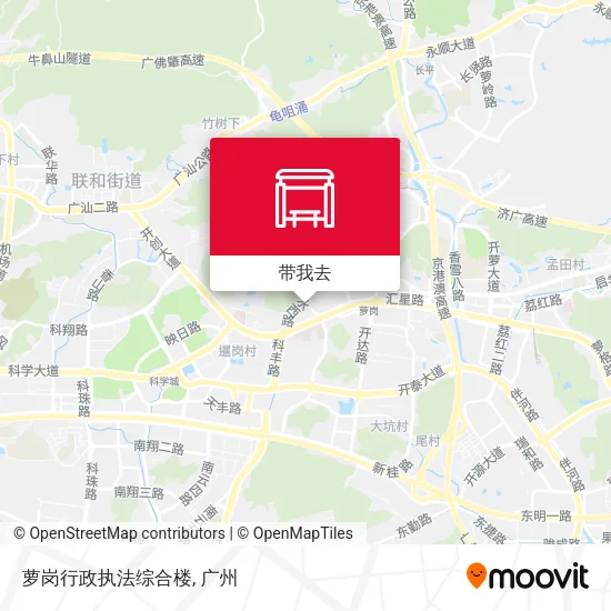 萝岗行政执法综合楼地图