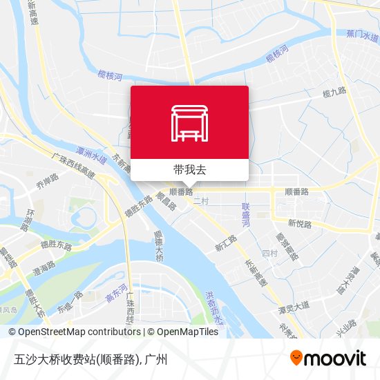 五沙大桥收费站(顺番路)地图