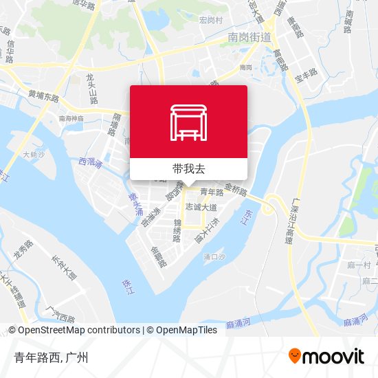 青年路西地图