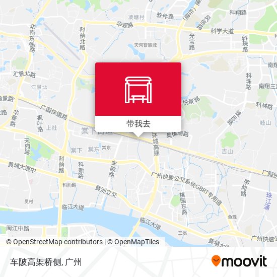 车陂高架桥侧地图