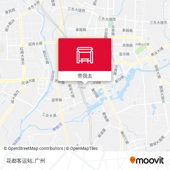 花都客运站地图