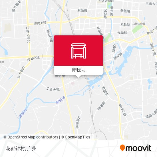 花都钟村地图