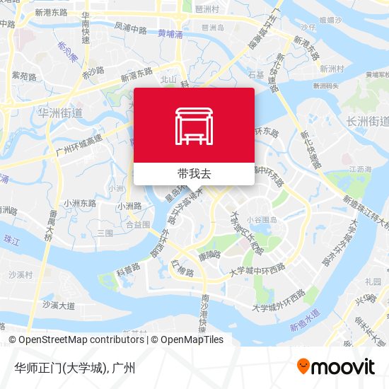 华师正门(大学城)地图