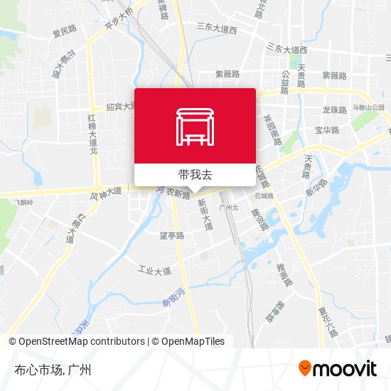 布心市场地图