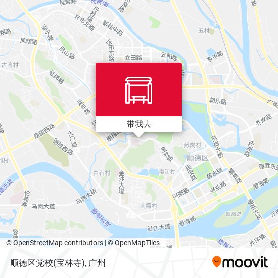 顺德区党校(宝林寺)地图