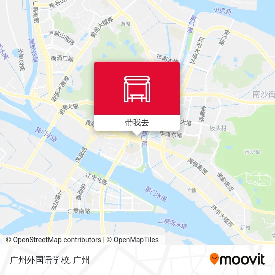广州外国语学校地图