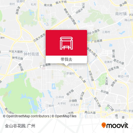 金山谷花园地图