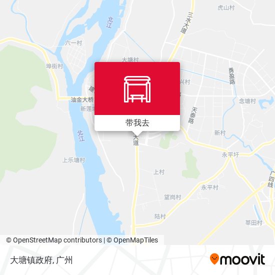 大塘镇政府地图