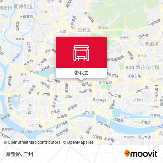 豪贤路地图