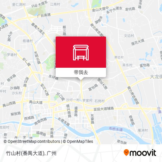 竹山村(番禺大道)地图