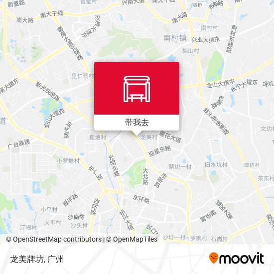 龙美牌坊地图