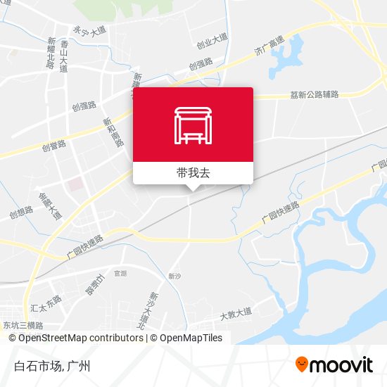 白石市场地图
