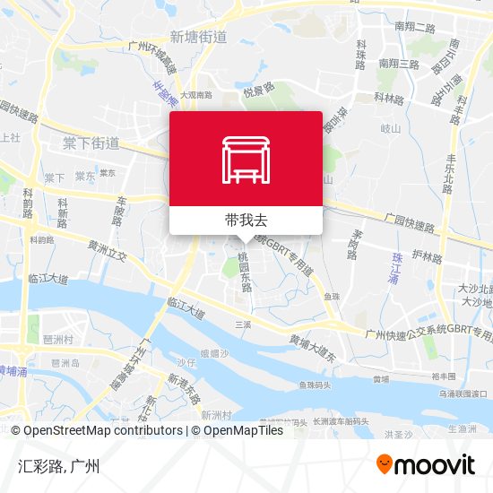 汇彩路地图
