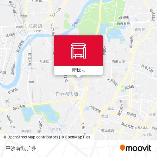 平沙南街地图