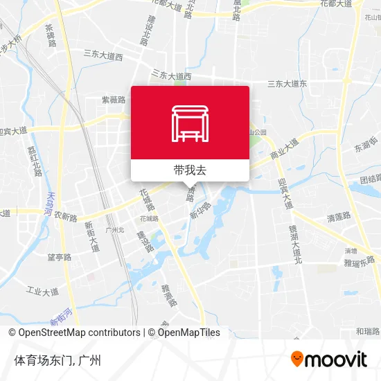 体育场东门地图