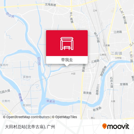 大田村总站(北帝古庙)地图