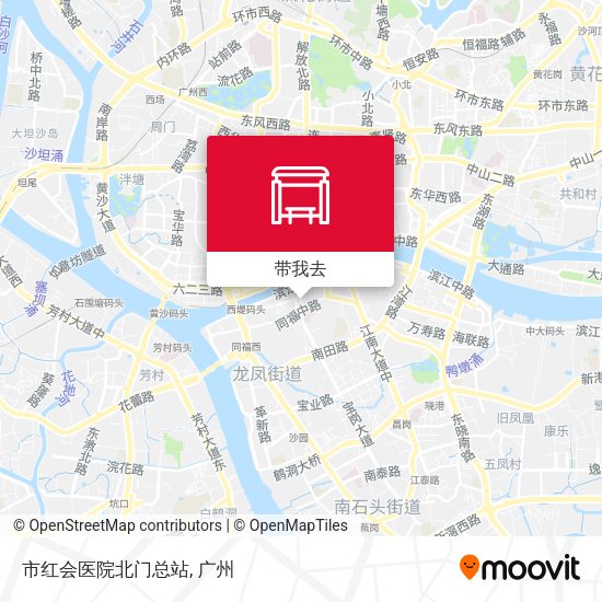 市红会医院北门总站地图