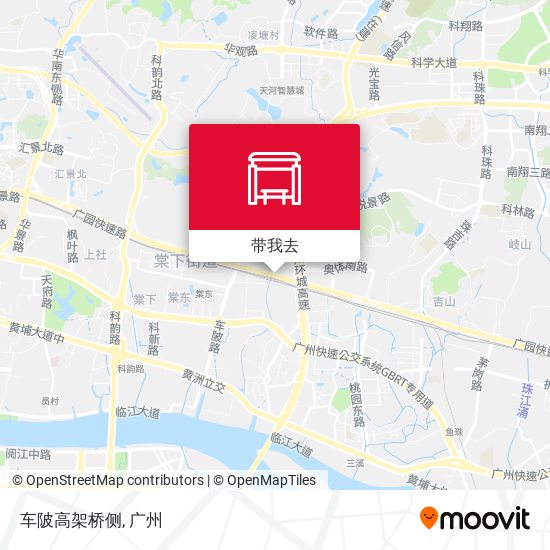 车陂高架桥侧地图