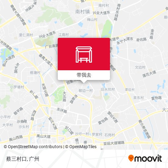 蔡三村口地图