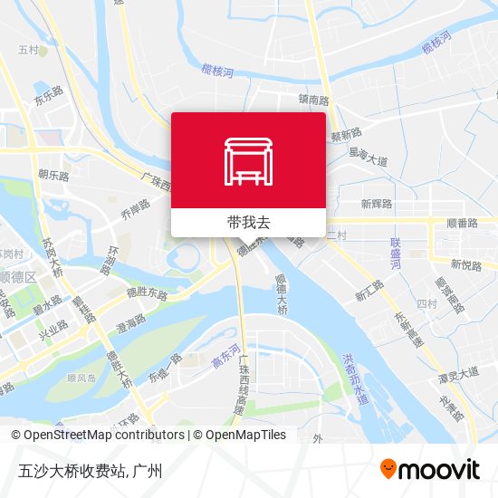 五沙大桥收费站地图