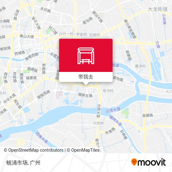 蚬涌市场地图