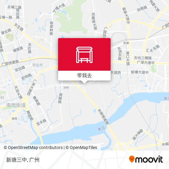 新塘三中地图