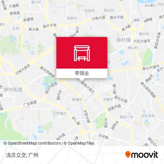 冼庄立交地图