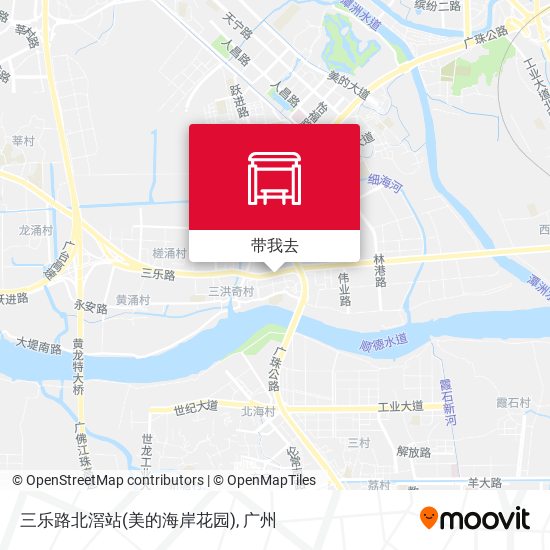 三乐路北滘站(美的海岸花园)地图