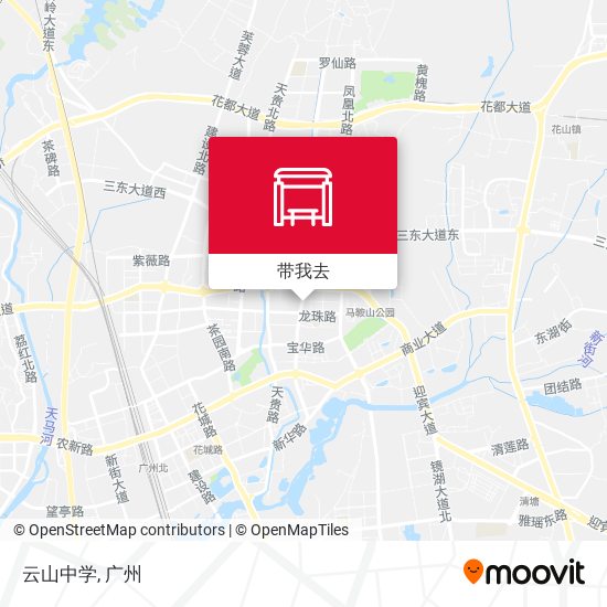 云山中学地图