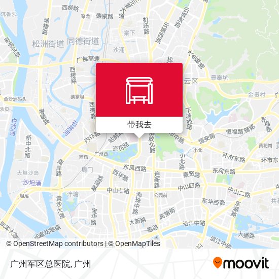 广州军区总医院地图