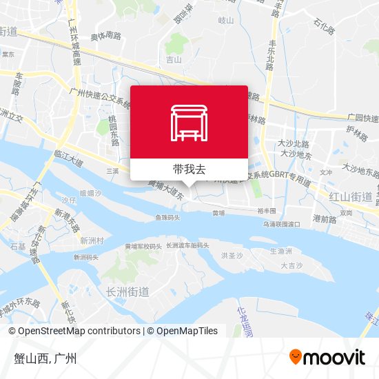 蟹山西地图