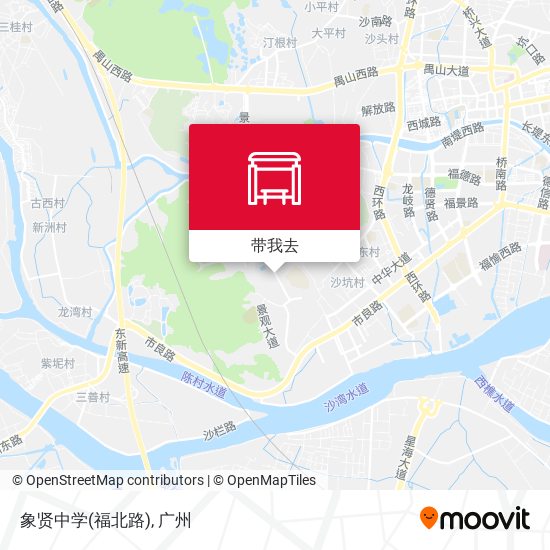 象贤中学(福北路)地图