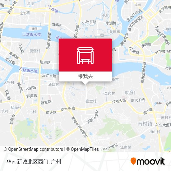 华南新城北区西门地图