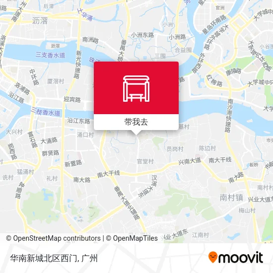 华南新城北区西门地图