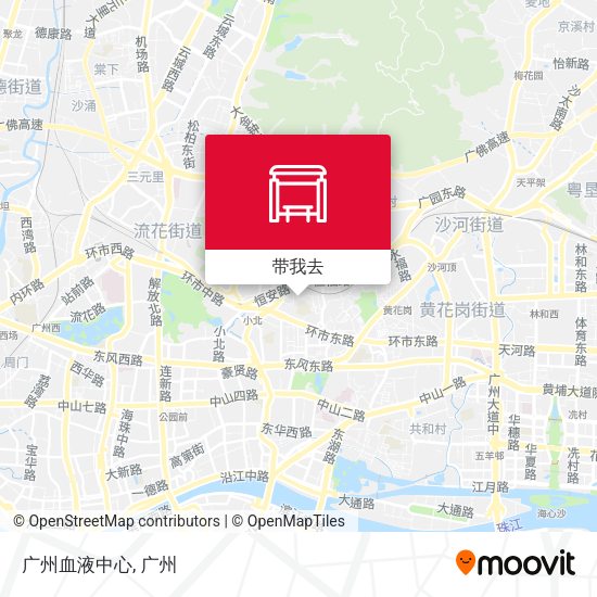 广州血液中心地图