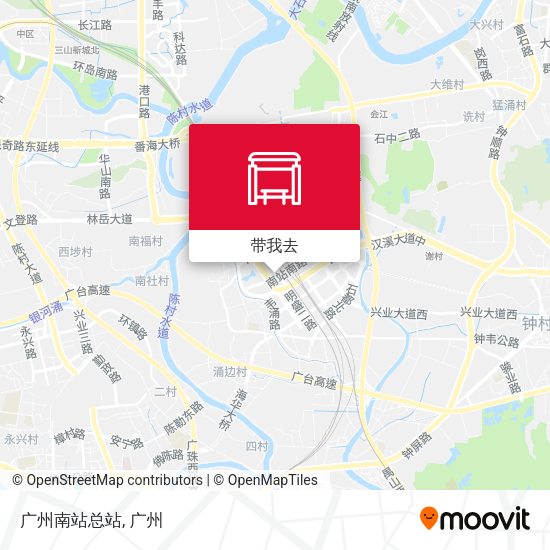 广州南站总站地图