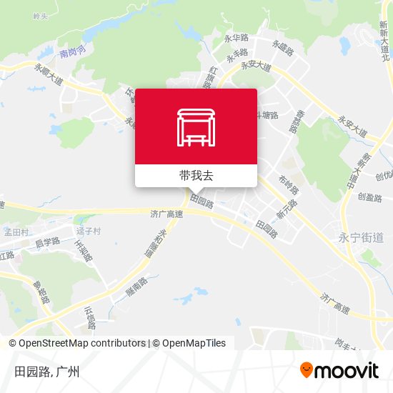 田园路地图