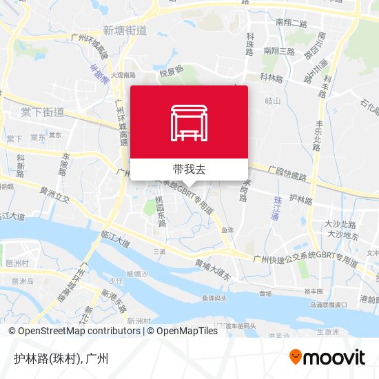 护林路(珠村)地图